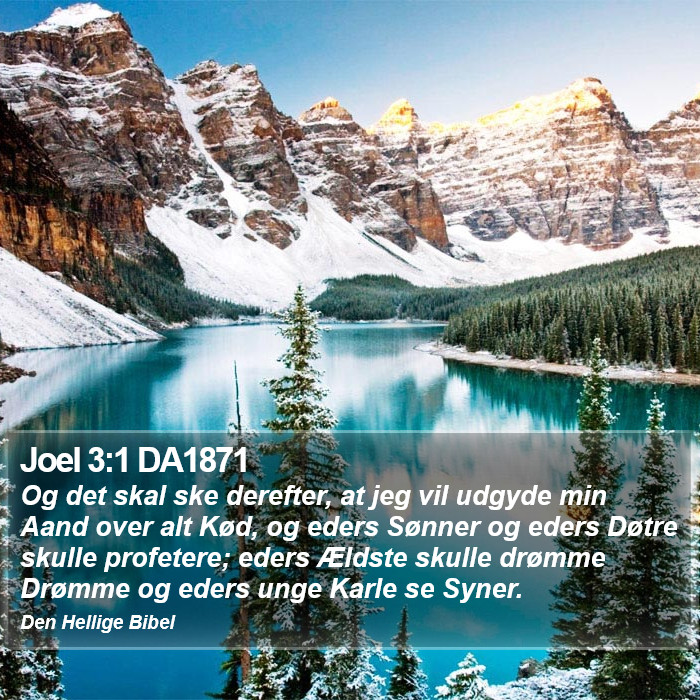 Joel 3:1 DA1871 Bible Study