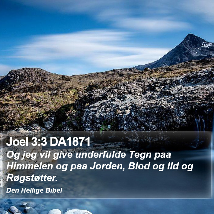 Joel 3:3 DA1871 Bible Study