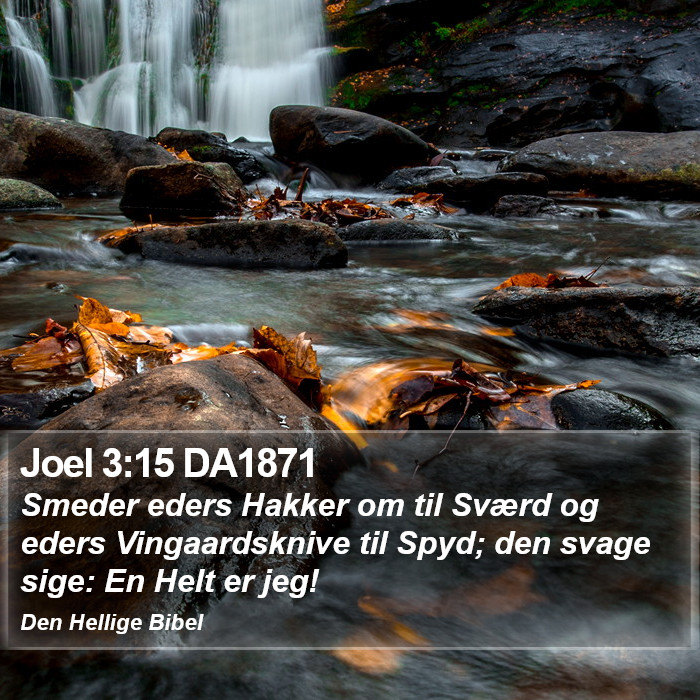 Joel 3:15 DA1871 Bible Study