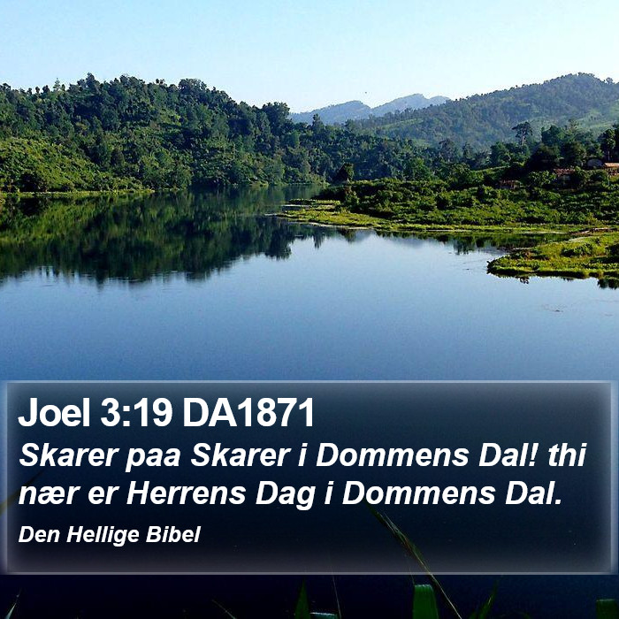 Joel 3:19 DA1871 Bible Study