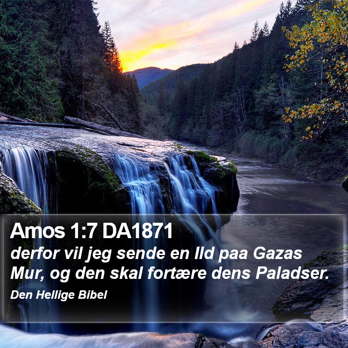 Amos 1:7 DA1871 Bible Study