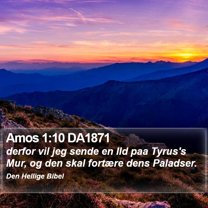 Amos 1:10 DA1871 Bible Study