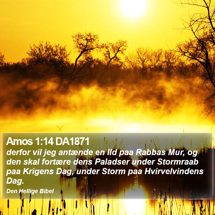 Amos 1:14 DA1871 Bible Study