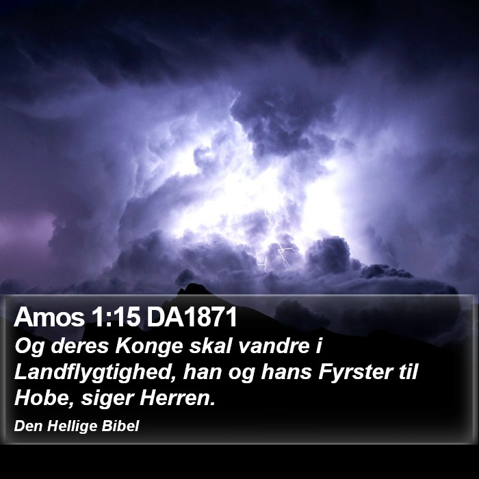 Amos 1:15 DA1871 Bible Study