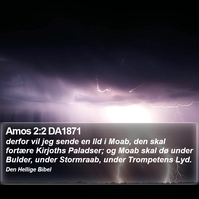 Amos 2:2 DA1871 Bible Study