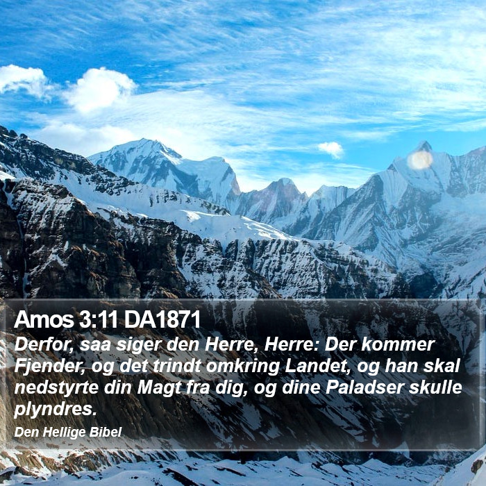 Amos 3:11 DA1871 Bible Study