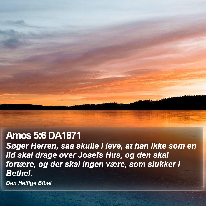 Amos 5:6 DA1871 Bible Study