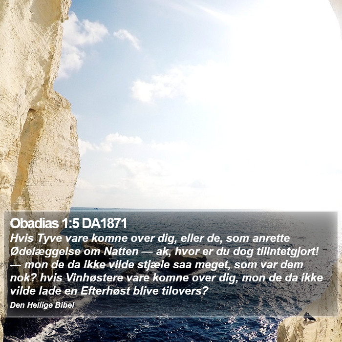 Obadias 1:5 DA1871 Bible Study