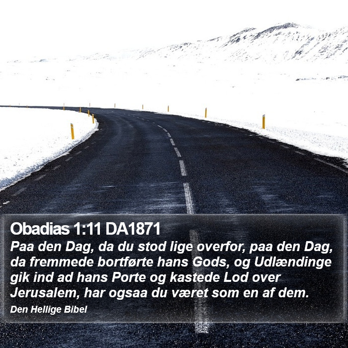 Obadias 1:11 DA1871 Bible Study