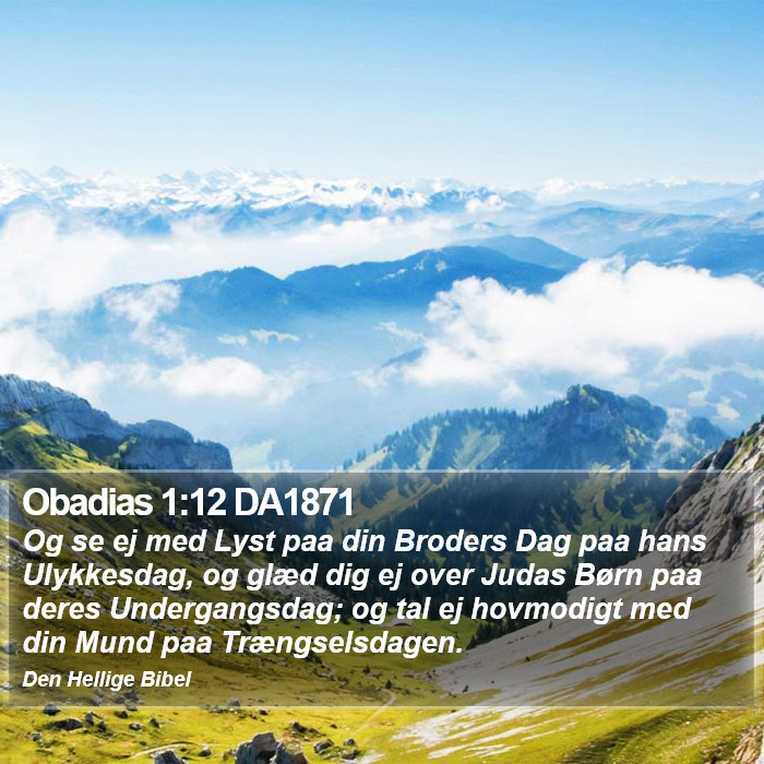 Obadias 1:12 DA1871 Bible Study