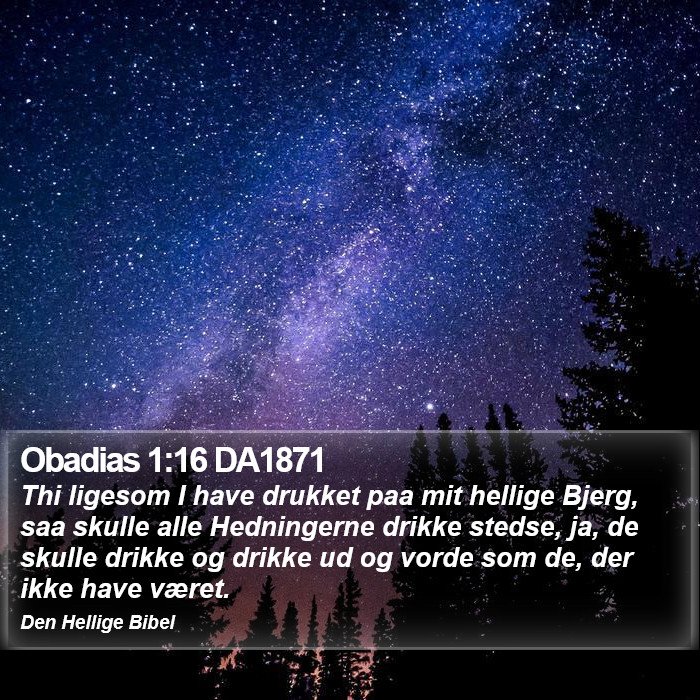 Obadias 1:16 DA1871 Bible Study