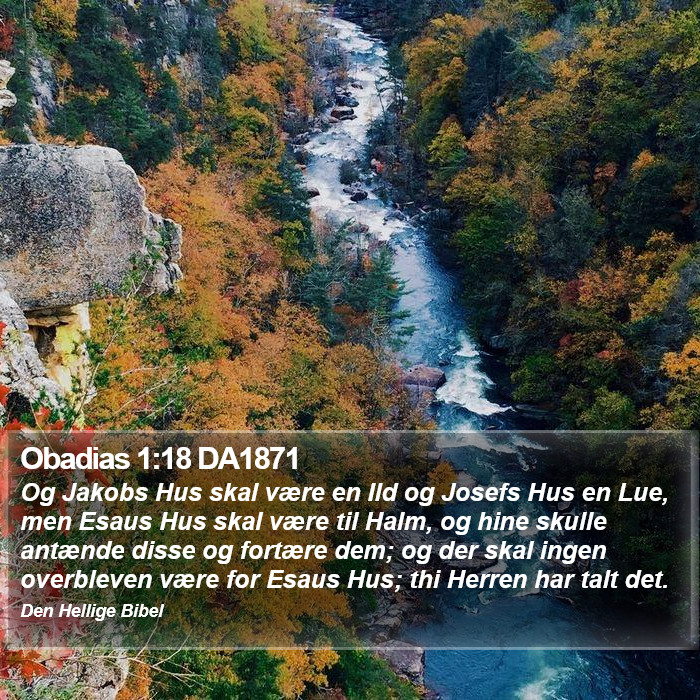 Obadias 1:18 DA1871 Bible Study