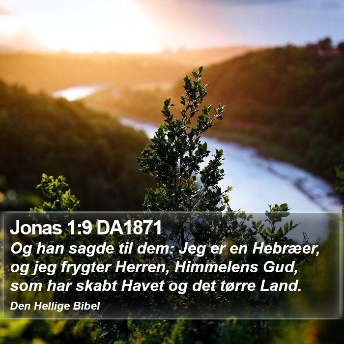 Jonas 1:9 DA1871 Bible Study