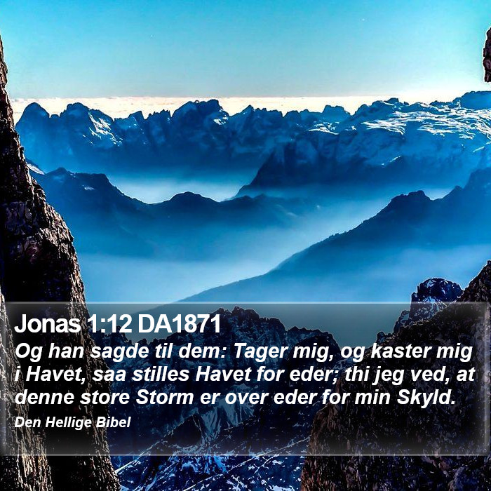 Jonas 1:12 DA1871 Bible Study