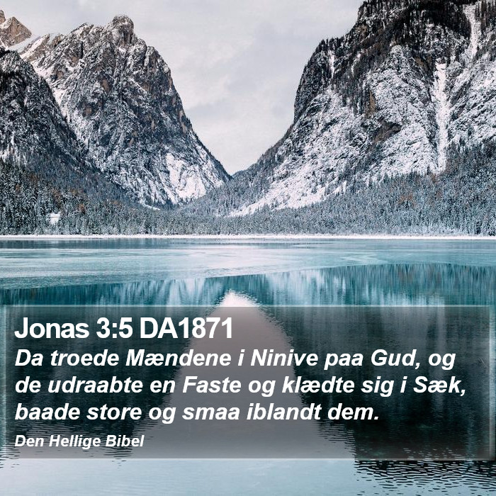 Jonas 3:5 DA1871 Bible Study