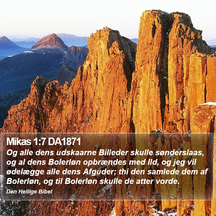 Mikas 1:7 DA1871 Bible Study