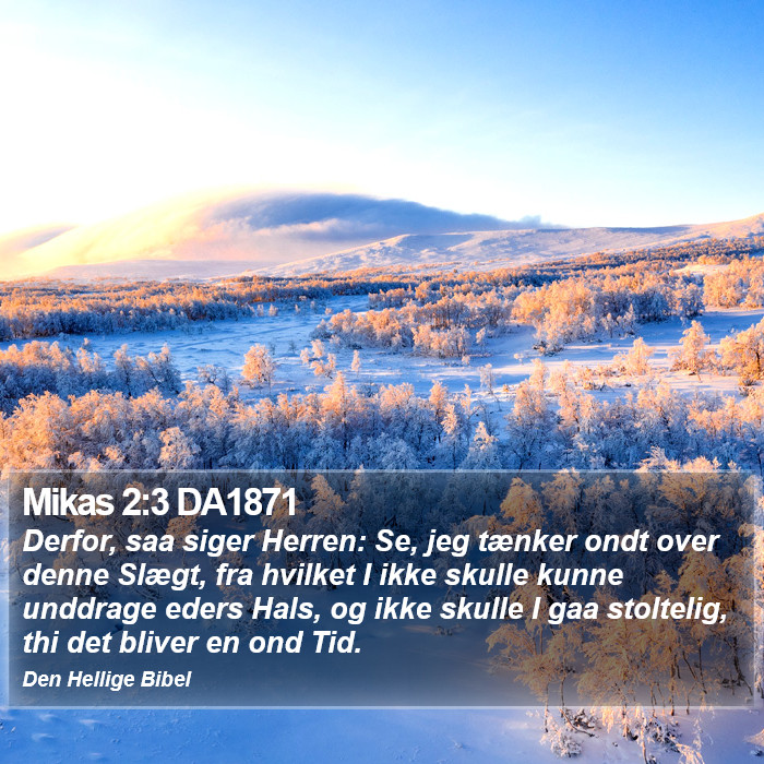 Mikas 2:3 DA1871 Bible Study