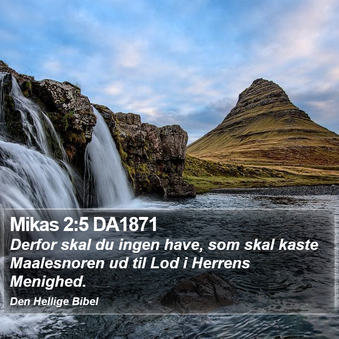 Mikas 2:5 DA1871 Bible Study
