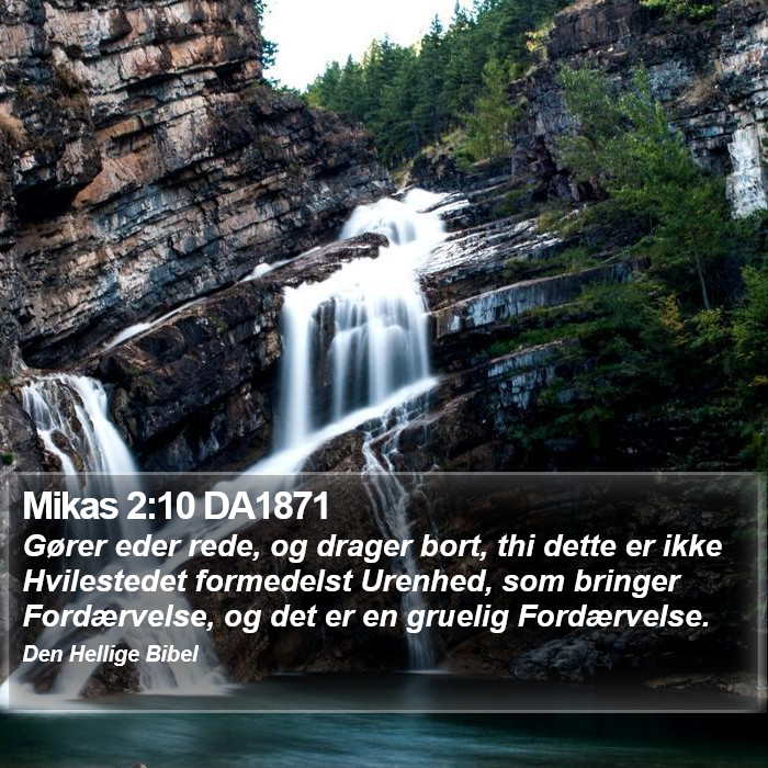 Mikas 2:10 DA1871 Bible Study