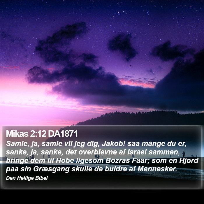 Mikas 2:12 DA1871 Bible Study