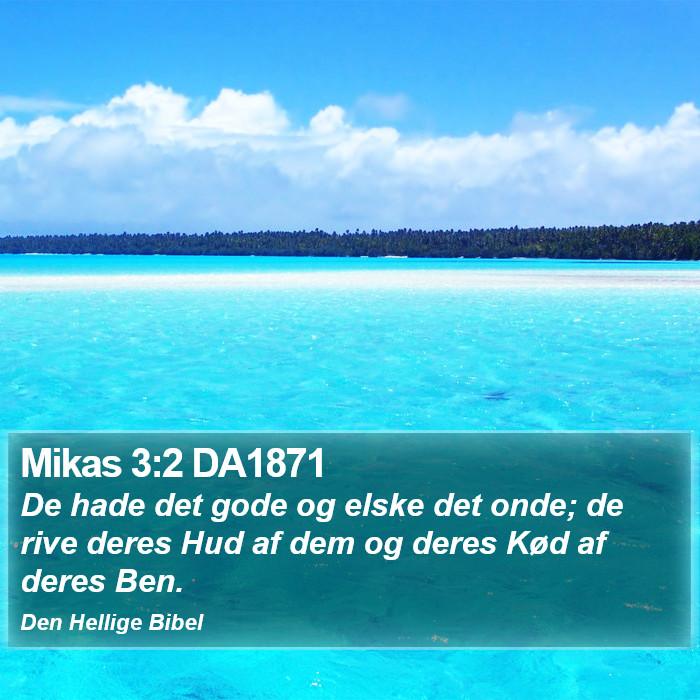 Mikas 3:2 DA1871 Bible Study