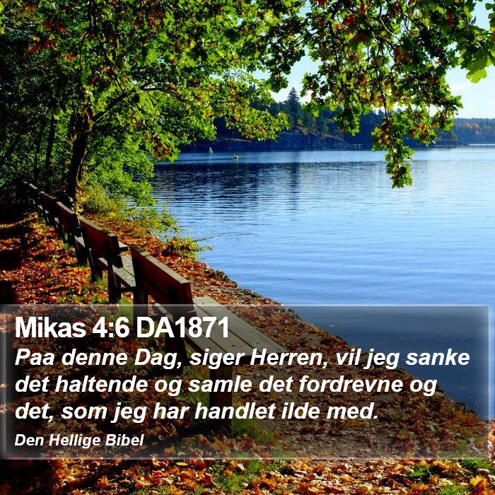 Mikas 4:6 DA1871 Bible Study