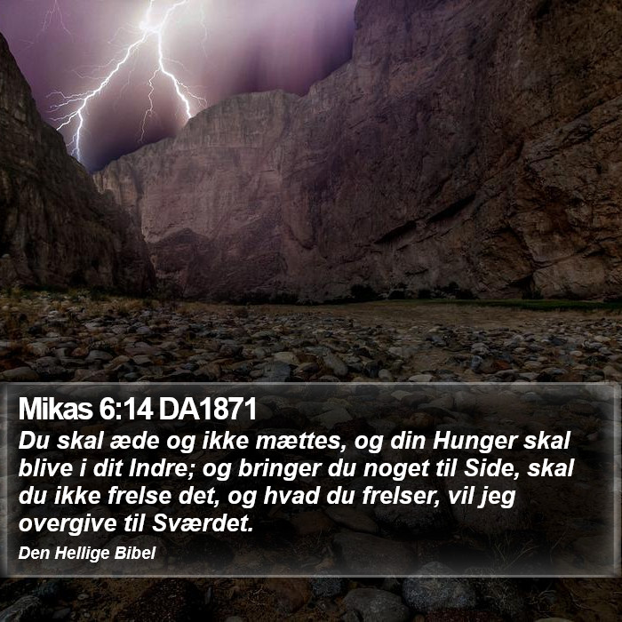 Mikas 6:14 DA1871 Bible Study