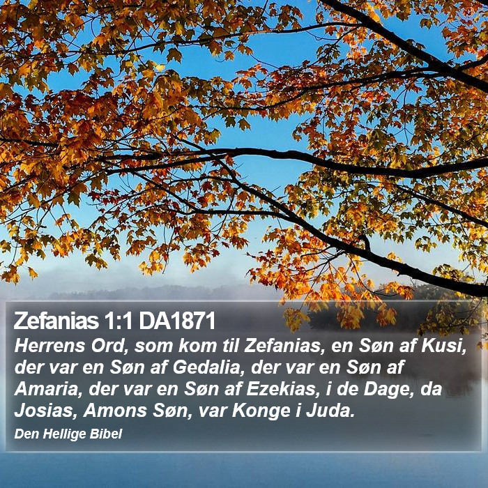 Zefanias 1:1 DA1871 Bible Study