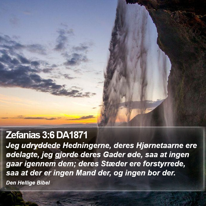 Zefanias 3:6 DA1871 Bible Study