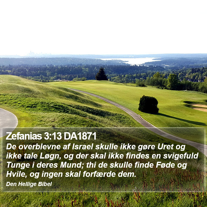 Zefanias 3:13 DA1871 Bible Study