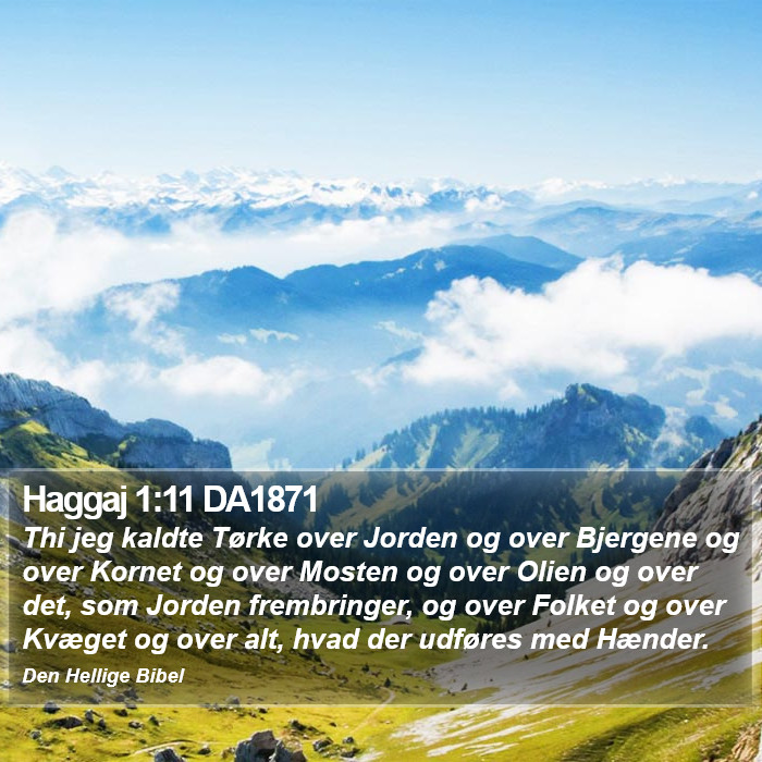 Haggaj 1:11 DA1871 Bible Study