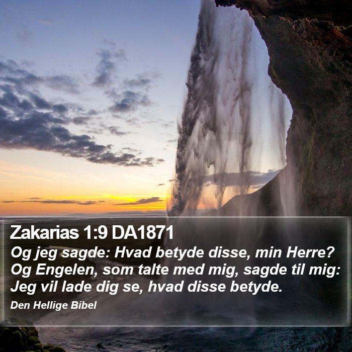 Zakarias 1:9 DA1871 Bible Study