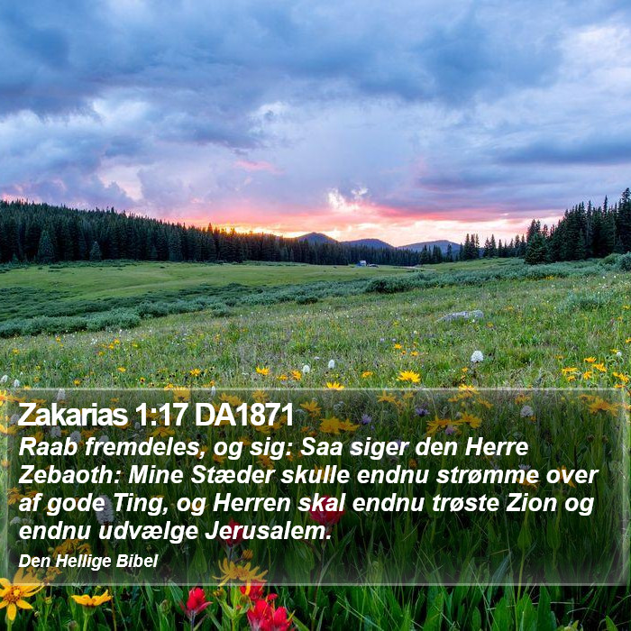 Zakarias 1:17 DA1871 Bible Study