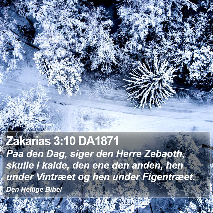 Zakarias 3:10 DA1871 Bible Study