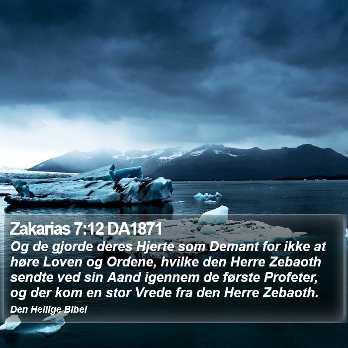 Zakarias 7:12 DA1871 Bible Study