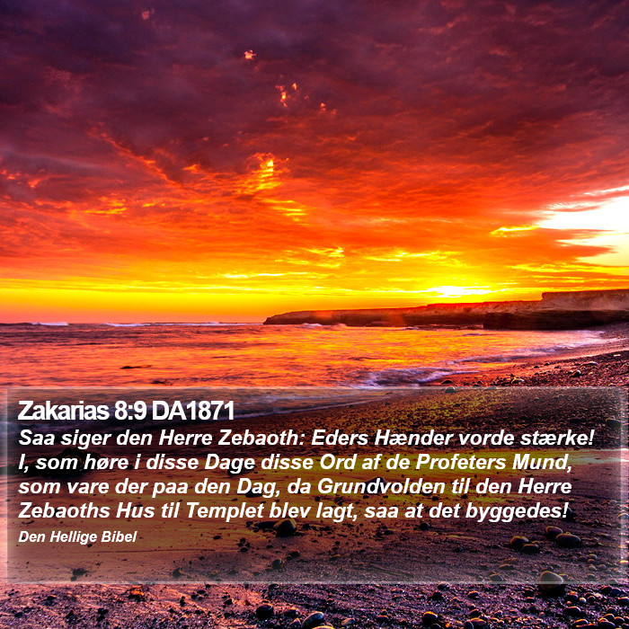 Zakarias 8:9 DA1871 Bible Study