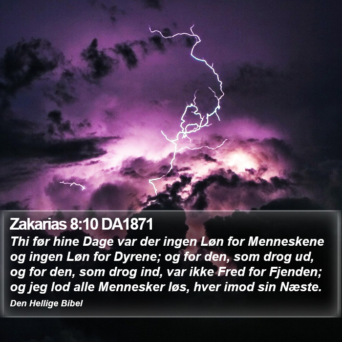 Zakarias 8:10 DA1871 Bible Study