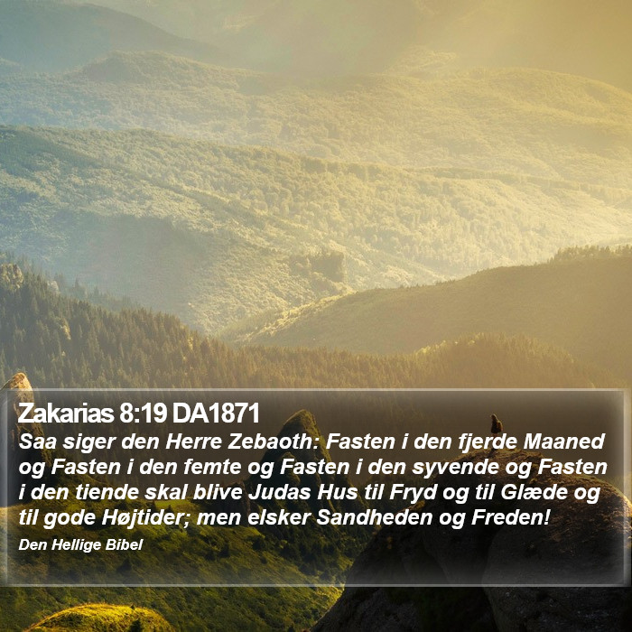 Zakarias 8:19 DA1871 Bible Study