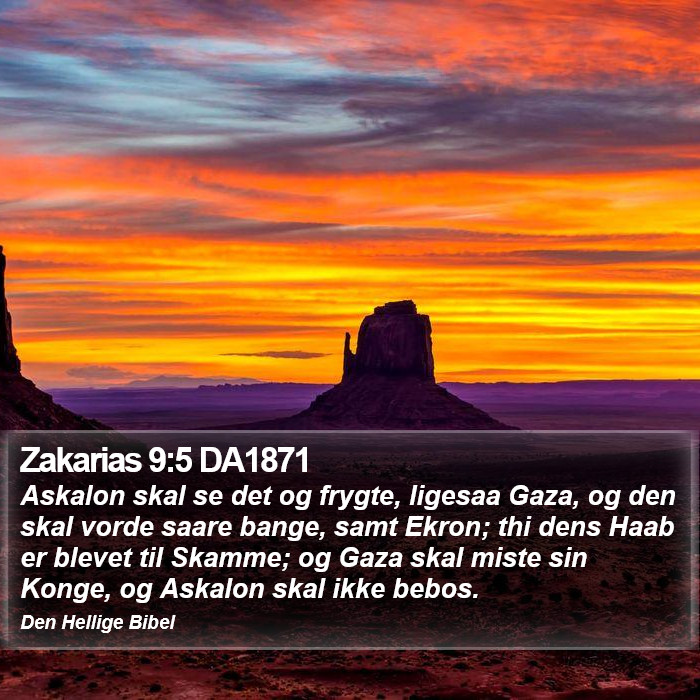 Zakarias 9:5 DA1871 Bible Study