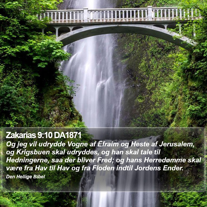 Zakarias 9:10 DA1871 Bible Study