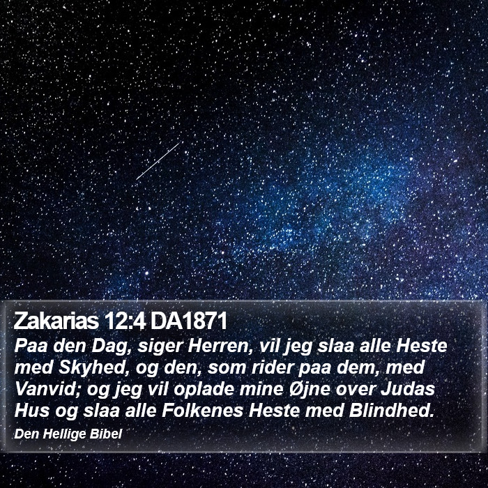 Zakarias 12:4 DA1871 Bible Study