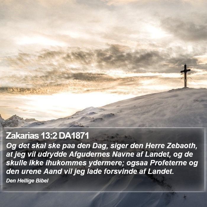 Zakarias 13:2 DA1871 Bible Study