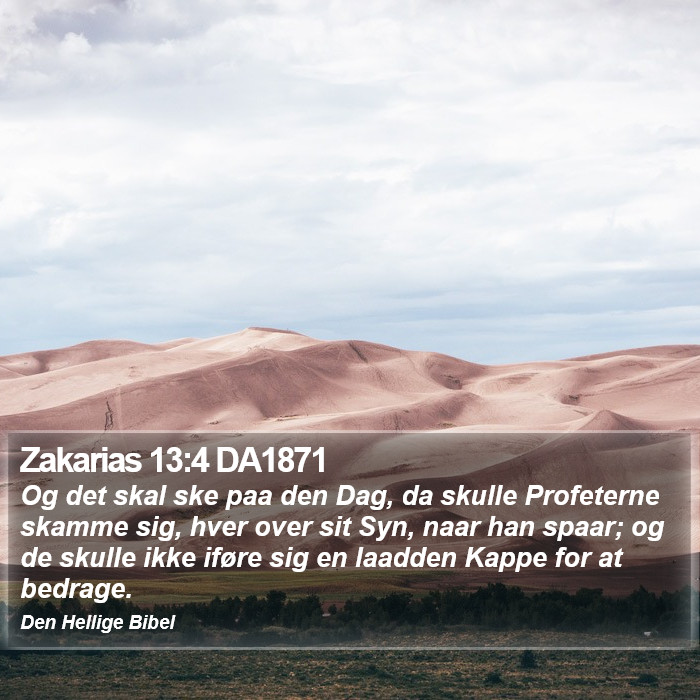 Zakarias 13:4 DA1871 Bible Study