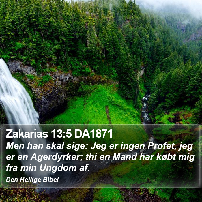 Zakarias 13:5 DA1871 Bible Study