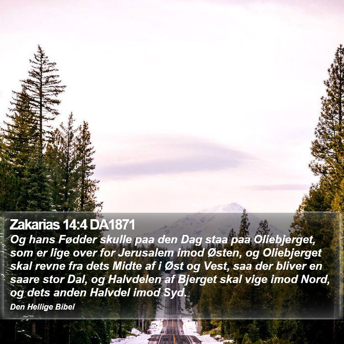 Zakarias 14:4 DA1871 Bible Study