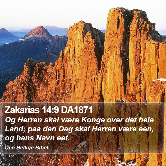 Zakarias 14:9 DA1871 Bible Study