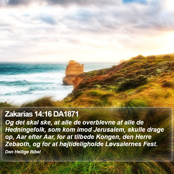 Zakarias 14:16 DA1871 Bible Study