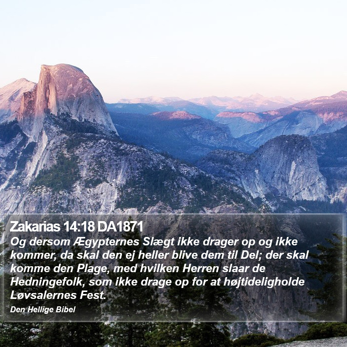 Zakarias 14:18 DA1871 Bible Study