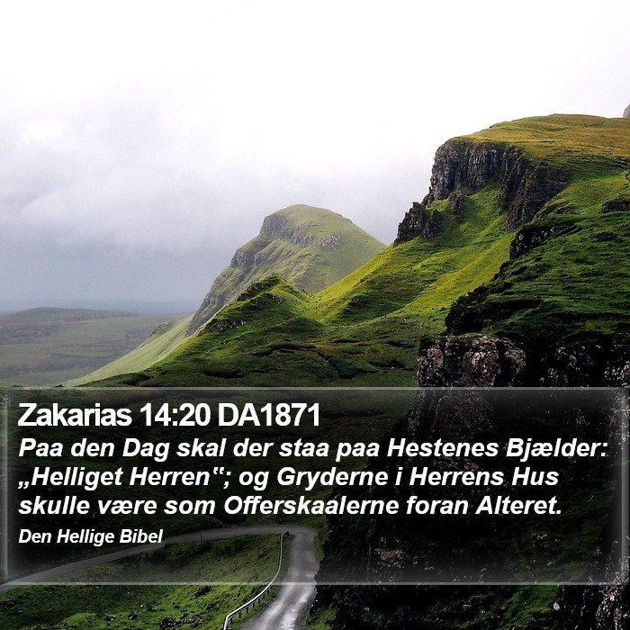 Zakarias 14:20 DA1871 Bible Study