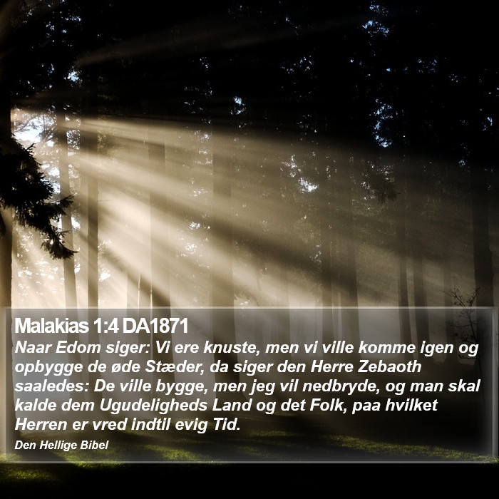 Malakias 1:4 DA1871 Bible Study